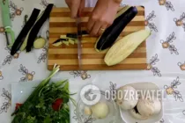 Салат с баклажанами и грибами - Шаг 1 Салат с баклажанами и грибами - Шаг 1