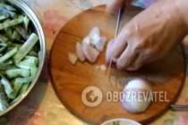 Салат с баклажанами и фасолью - Шаг 3 Салат с баклажанами и фасолью - Шаг 3