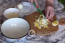 Салат с баклажанами и яйцом - Шаг 4 Салат с баклажанами и яйцом - Шаг 4