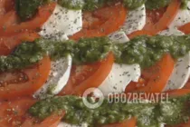 Салат "Капрезе" з соусом песто - Крок 6 Салат "Капрезе" з соусом песто - Крок 6