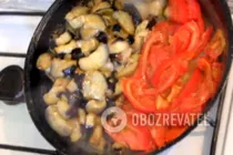 Салат с баклажанами и фасолью - Шаг 6 Салат с баклажанами и фасолью - Шаг 6