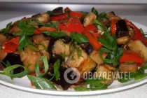 Салат с баклажанами и шампиньонами - Шаг 10 Салат с баклажанами и шампиньонами - Шаг 10