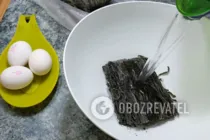 Салат из морской капусты с яйцом - Шаг 1 Салат из морской капусты с яйцом - Шаг 1