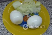 Салат с черной редькой - Шаг 2 Салат с черной редькой - Шаг 2