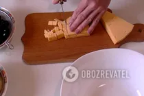 Салат "Дамский каприз" с ананасами - Шаг 2 Салат "Дамский каприз" с ананасами - Шаг 2