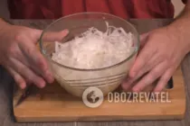 Салат с белой редькой - Шаг 4 Салат с белой редькой - Шаг 4