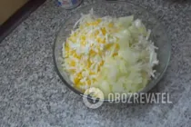 Салат с черной редькой - Шаг 5 Салат с черной редькой - Шаг 5