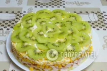 Салат з ківі і копченою куркою - Крок 7 Салат з ківі і копченою куркою - Крок 7