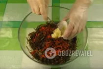 Салат из морской капусты по-корейски - Шаг 8 Салат из морской капусты по-корейски - Шаг 8