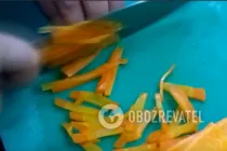 Теплый салат с телятиной и грибами - Шаг 4 Теплый салат с телятиной и грибами - Шаг 4