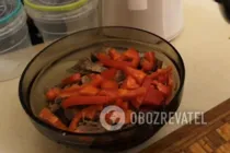 Теплий салат з яловичиною і болгарським перцем - Крок 3 Теплий салат з яловичиною і болгарським перцем - Крок 3