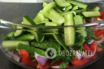 Теплый салат с телятиной и овощами - Шаг 5 Теплый салат с телятиной и овощами - Шаг 5