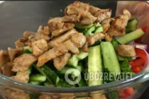 Теплый салат с телятиной и овощами - Шаг 6 Теплый салат с телятиной и овощами - Шаг 6