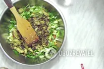 Теплий салат з куркою і болгарським перцем - Крок 7 Теплий салат з куркою і болгарським перцем - Крок 7