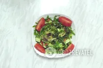 Теплий салат з куркою і болгарським перцем - Крок 8 Теплий салат з куркою і болгарським перцем - Крок 8