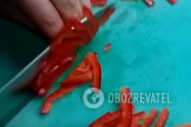 Теплый салат с телятиной и грибами - Шаг 1 Теплый салат с телятиной и грибами - Шаг 1