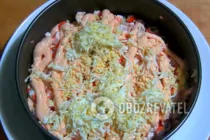 Салат "Королевский" с крабовыми палочками - Шаг 7 Салат "Королевский" с крабовыми палочками - Шаг 7