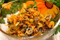 Салат с куриными сердечками - Шаг 7 Салат с куриными сердечками - Шаг 7
