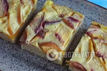 Заливной пирог с персиками - Шаг 13 Заливной пирог с персиками - Шаг 13
