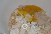 Заливний пиріг з сиром - Крок 3 Заливний пиріг з сиром - Крок 3