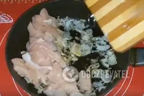 Заливной пирог с курицей и грибами - Шаг 5 Заливной пирог с курицей и грибами - Шаг 5