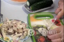 Салат с хурмой и курицей - Шаг 1 Салат с хурмой и курицей - Шаг 1