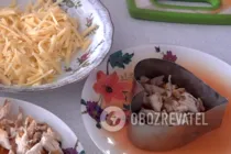 Салат с хурмой и курицей - Шаг 5 Салат с хурмой и курицей - Шаг 5