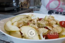Салат с грушей и курицей - Шаг 5 Салат с грушей и курицей - Шаг 5
