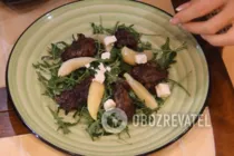 Салат з грушею і курячою печінкою - Крок 6 Салат з грушею і курячою печінкою - Крок 6