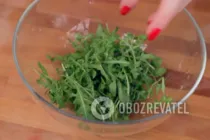 Салат с хурмой - Шаг 1 Салат с хурмой - Шаг 1