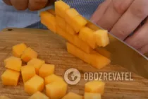 Салат с тыквой и сыром - Шаг 1 Салат с тыквой и сыром - Шаг 1