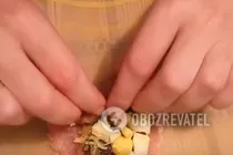 Крученики с грибами и сыром - Шаг 5 Крученики с грибами и сыром - Шаг 5