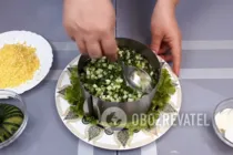 Салат с рисом и печенью трески - Шаг 8 Салат с рисом и печенью трески - Шаг 8