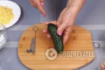 Салат с рисом и печенью трески - Шаг 5 Салат с рисом и печенью трески - Шаг 5