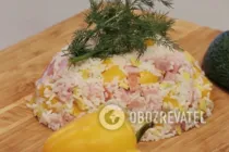 Салат с рисом и овощами - Шаг 7 Салат с рисом и овощами - Шаг 7