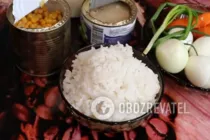 Салат з рисом і сардинами - Крок 1 Салат з рисом і сардинами - Крок 1