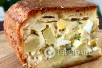 Заливной пирог с картошкой - Шаг 10 Заливной пирог с картошкой - Шаг 10