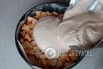 Заливной пирог с тыквой и яблоками - Шаг 11 Заливной пирог с тыквой и яблоками - Шаг 11