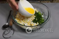 Заливной пирог с зеленым луком и яйцом - Шаг 2 Заливной пирог с зеленым луком и яйцом - Шаг 2