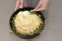 Заливной пирог с луком и яйцом за кефире - Шаг 8 Заливной пирог с луком и яйцом за кефире - Шаг 8