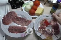 Мясо по-французски с помидорами - Шаг 3 Мясо по-французски с помидорами - Шаг 3