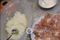 Мясо по-французски из курицы - Шаг 2 Мясо по-французски из курицы - Шаг 2