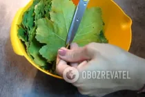 Долма из виноградных листьев - Шаг 3 Долма из виноградных листьев - Шаг 3