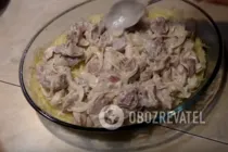Мясо по-французски с картофелем и грибами - Шаг 7 Мясо по-французски с картофелем и грибами - Шаг 7