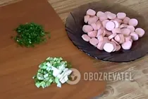 Омлет с сосисками - Шаг 2 Омлет с сосисками - Шаг 2