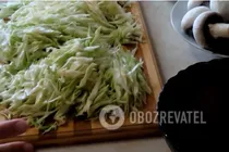 Пирог с капустой и грибами - Шаг 1 Пирог с капустой и грибами - Шаг 1
