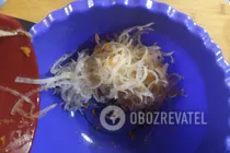 Салат с дайконом и яйцом - Шаг 5 Салат с дайконом и яйцом - Шаг 5