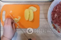 Картошка фаршированная фаршем в духовке - Шаг 4 Картошка фаршированная фаршем в духовке - Шаг 4