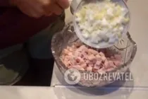 Салат с фасолью и сухариками - Шаг 4 Салат с фасолью и сухариками - Шаг 4
