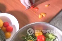 Салат "Прошутто" с рукколой - Шаг 3 Салат "Прошутто" с рукколой - Шаг 3